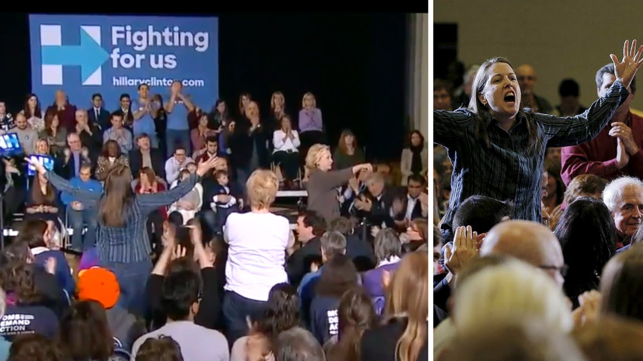 Heckler Confronts Hillary Clinton Over Bill Clinton Sex Scandals