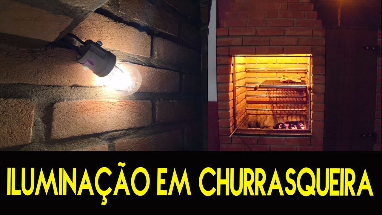 ILUMINAÇÃO em churrasqueira PODE? YouTube