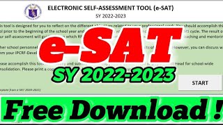 RPMS e-SAT FOR SY 2022-2023 TEMPLATE SOFT COPY || FREE DOWNLOAD || E-SAT TEMPLATE screenshot 5