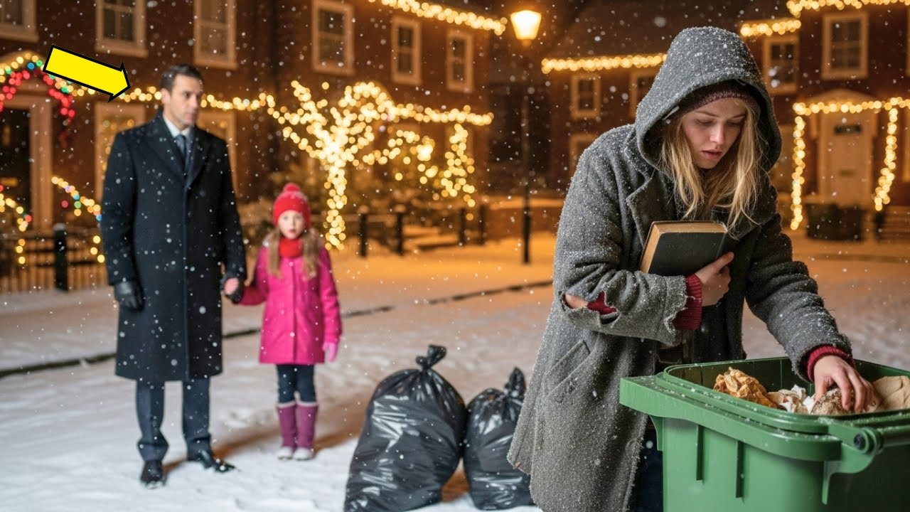 Un tată milionar, singur, a găsit o femeie fără adăpost scotocind prin gunoi în Ajunul Crăciunului