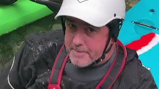 Kayaking the East Fork Lewis River with the crew. - 850cfs