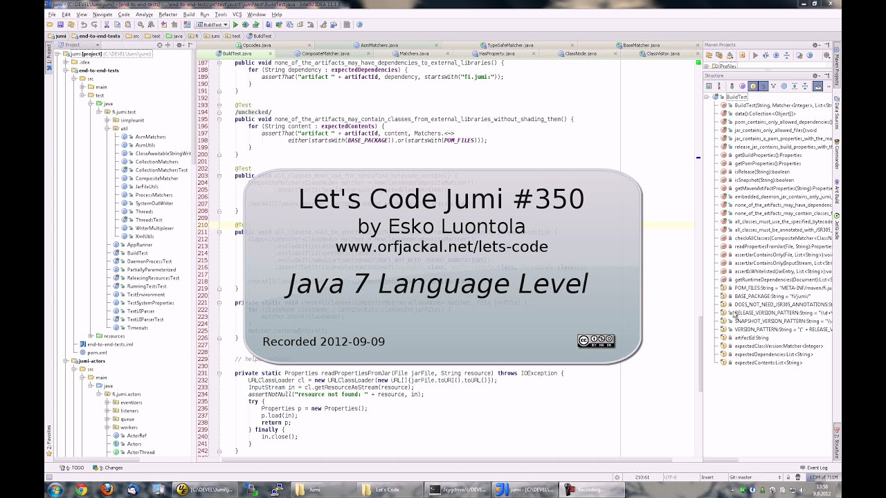 Let's Code Jumi #350: Java 7 Language Level - YouTube