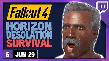 Horizon Overhaul Mod - Desolation Survival - Fallout 4 Modded Gameplay stream part 5