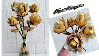 Ide Kreatif Dari Kulit Kerang || Membuat Bunga Dari Kulit Kerang Batik || Seashell Craft Ideas