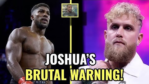 “I WILL PUNISH YOU!” Anthony Joshua Sends BRUTAL Warning To Jake Paul 😱🥊