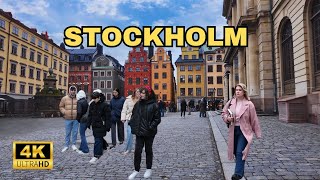 WALKING IN STOCKHOLM, SWEDEN, MARS 2024, IMMERSIVE SOUND [4K ULTRA HD/60FPS]