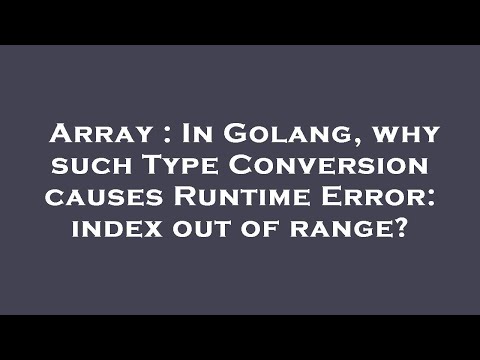 Array : In
