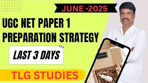UGC NET PAPER 1 PREPARATION STRATEGY II TSV Study Circle II Dr.E.Srinivasa Chary II