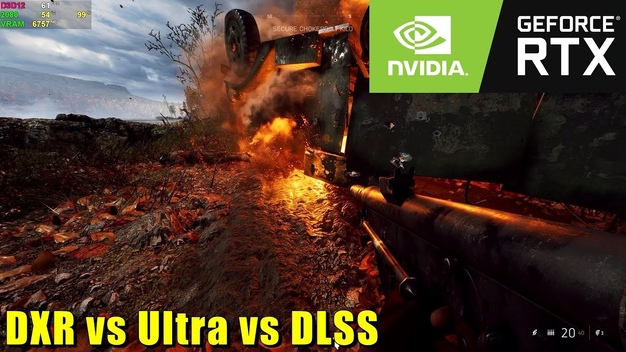Battlefield V: Ray Tracing vs Ultra vs DLSS - YouTube