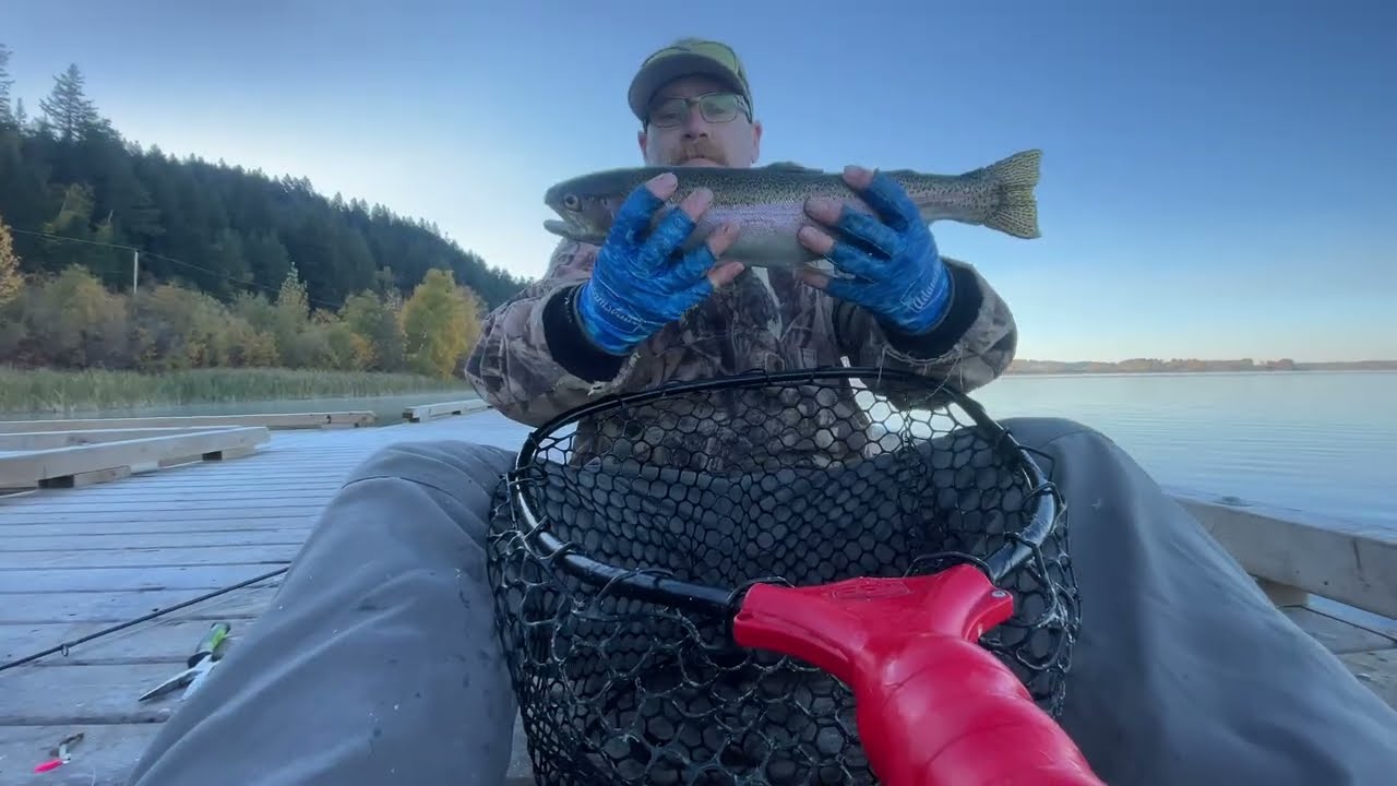 Dock Fishing At Dragon Lake BC!