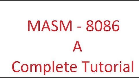 MASM for 8086