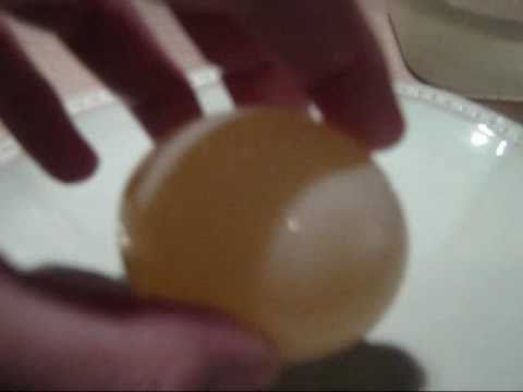 Science Experiment: How to make a rubber egg!