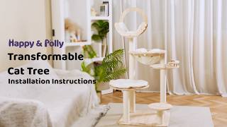 Transformable Cat Tree | Easy Assembly Guide