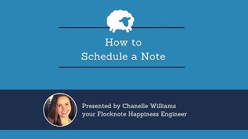 How to Schedule a Note