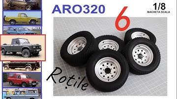 ARO  320.  Macheta scala 1/8   Partea 6. How I made my car wheels