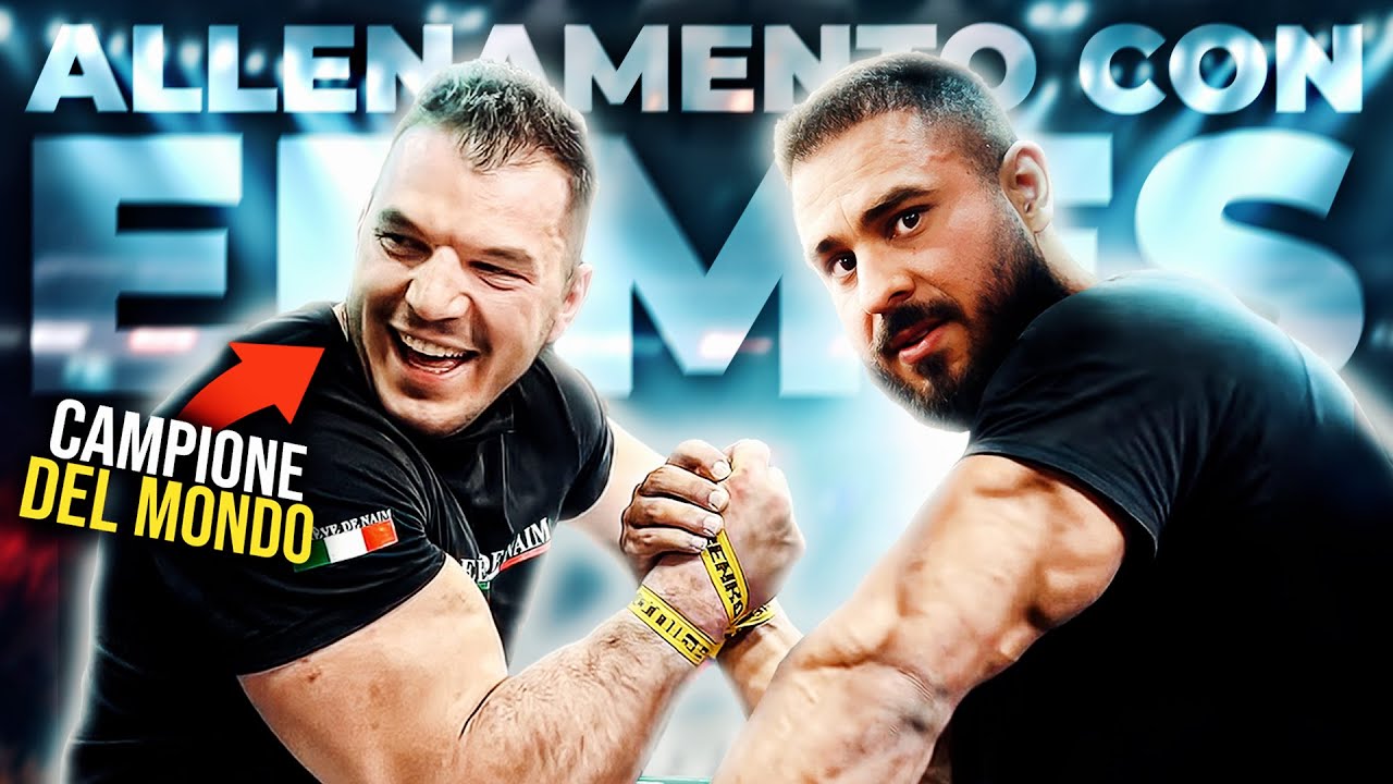 ALLENAMENTO CON IL CAMPIONE DEL MONDO DI ARMWRESTLING ERMES GASPARINI