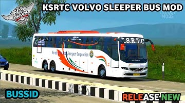KSRTC VOLVO SLEEPER BUS MOD || BUSSID V.3.7.1 || BUS SIMULATOR INDONESIA || VRICKY GAMING