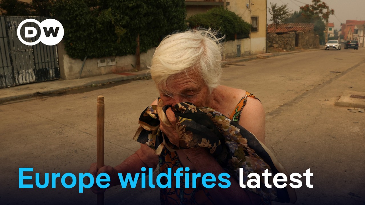 ⁣More than 80,000 forced to evacuate as fires rage across France and Spain | DW News