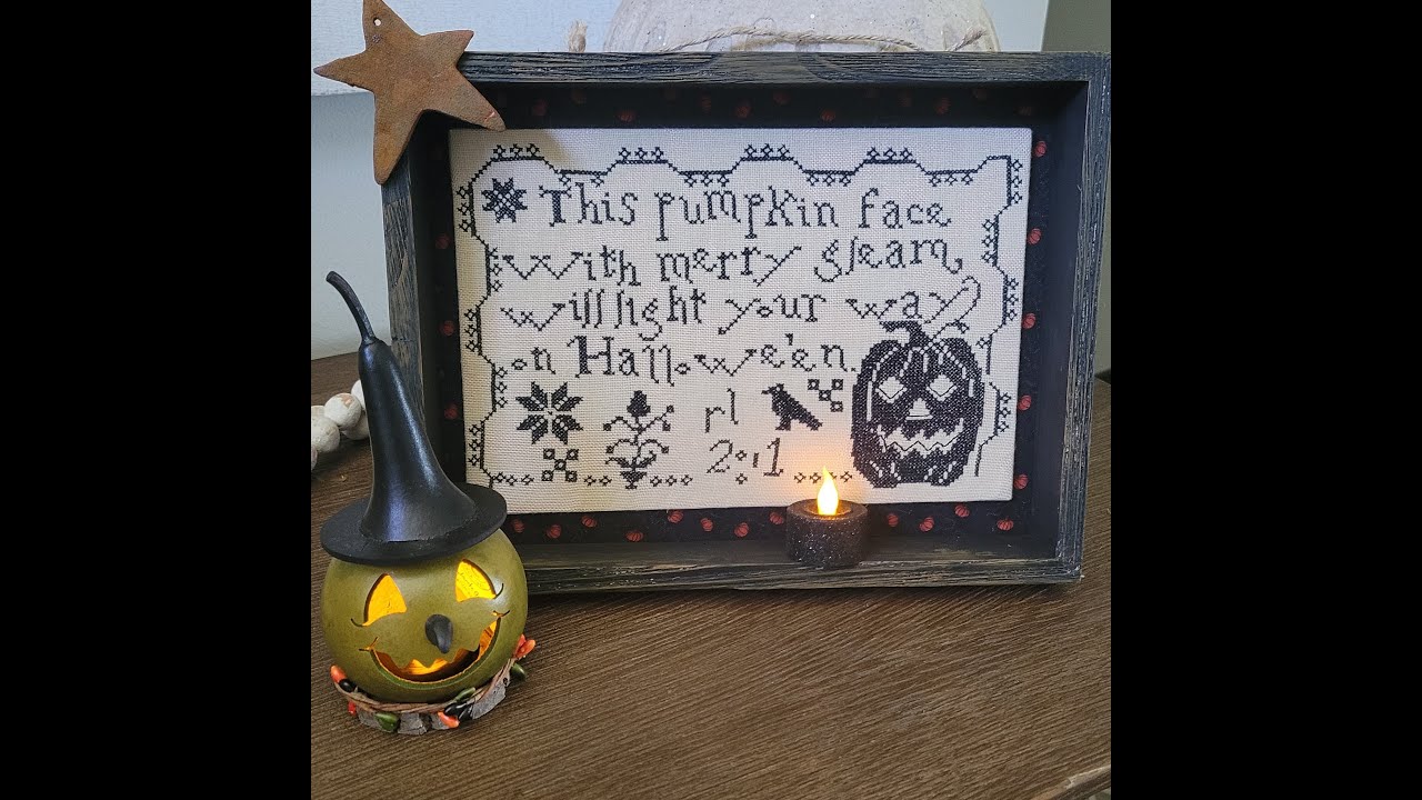 The SABLE Stitchers Flosstube 13 More fall/Halloween WIPS & finishes