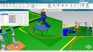 Tecnomatix Process Simulate Example of  Virtual Reallity