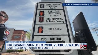 Murfreesboro program designed to improve crosswalk safety