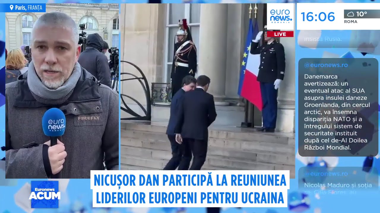 Nicușor Dan Attends European Leaders’ Meeting on Ukraine