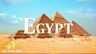 Egypt 4K VIDEO • Beautiful Scenery & Sad Piano, Relaxing Music • Scenic Relaxation Film