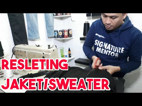 cara pasang retsleting jaket-sweater  tips cara pasang resleting sweater yang rapih