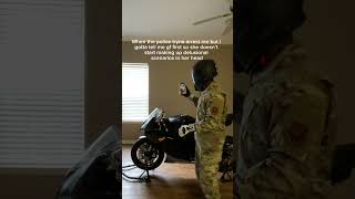 When the police tryna arrest me but my GF is crazy! 😅#yamaha #motorcycle #r6