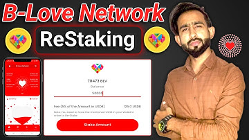 B Love Network ReStaking Process with USDB Fee - BLV Crypto Token Mining app - Innovation factory