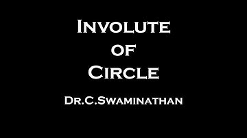 Involute of A Circle | Tamil | Autocad | Dr.C.Swaminathan