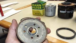 Mann Vs Hengst German Oil Filter Comparison - Never used these filters Before - Check It Out