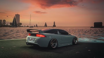 Building a Stanced Mitsubishi Eclipse GSX | Customization , driving and photography in NFS unbound