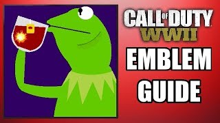 COD: WW2 - KERMIT SIPPING TEA MEME! - Emblem Guide