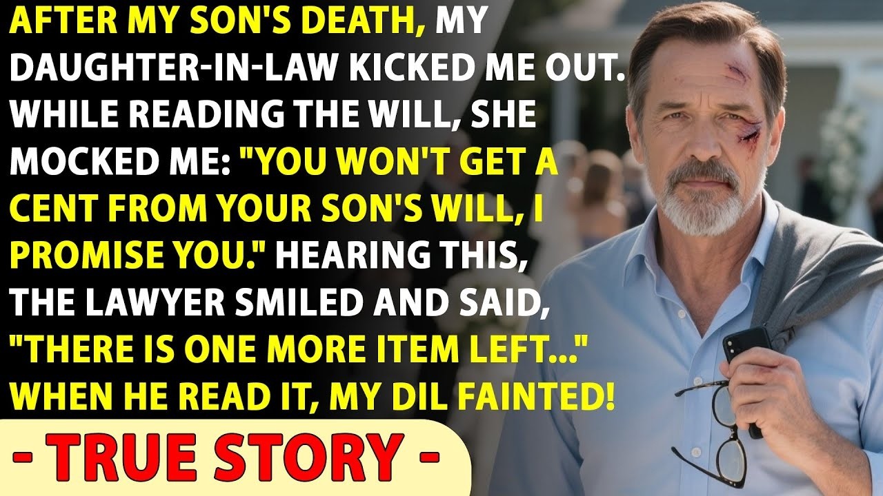 After My Son Died, His Wife Kicked Me Out And Promised To Leave Me Penniless, But When The Lawyer