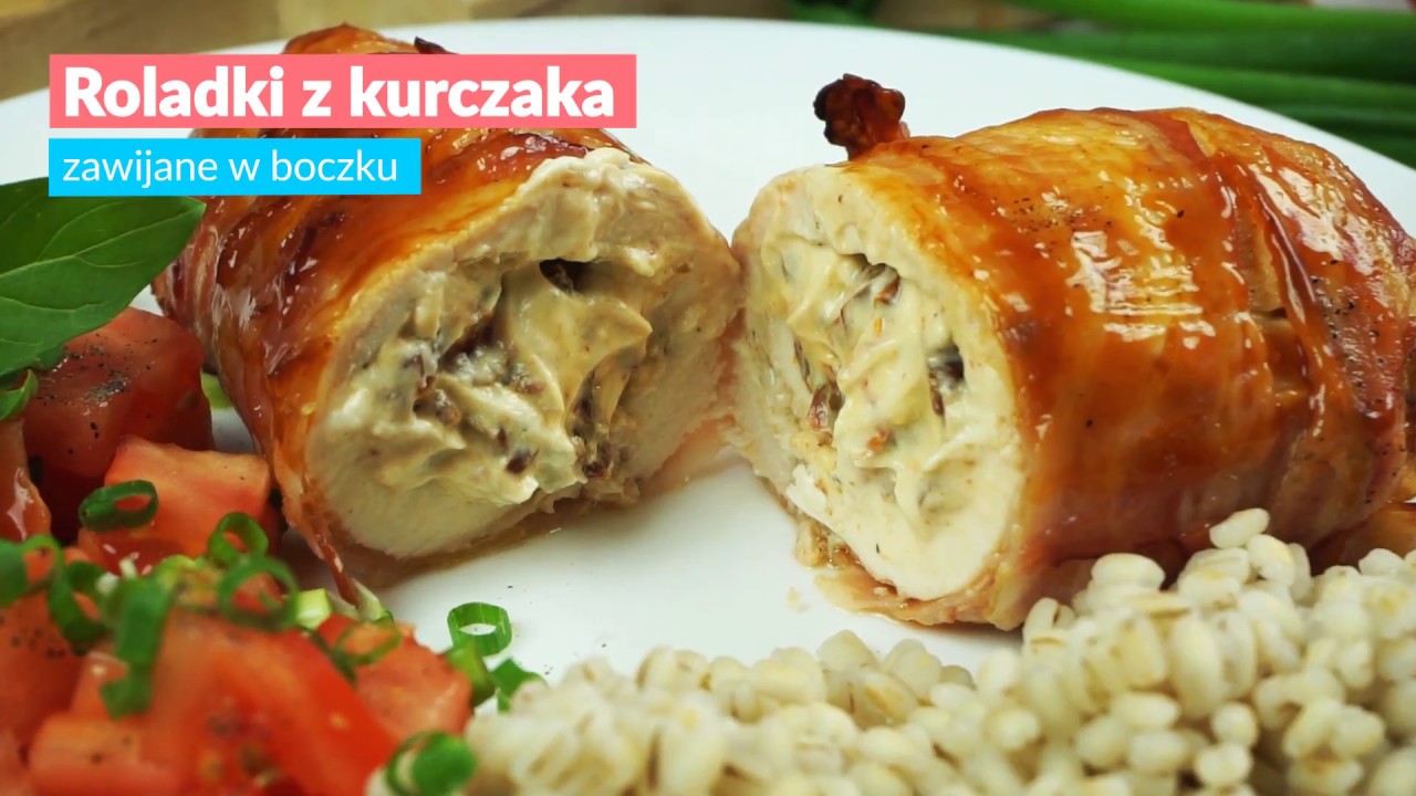 Roladki Z Kurczaka Zawijane W Boczku W Sosie