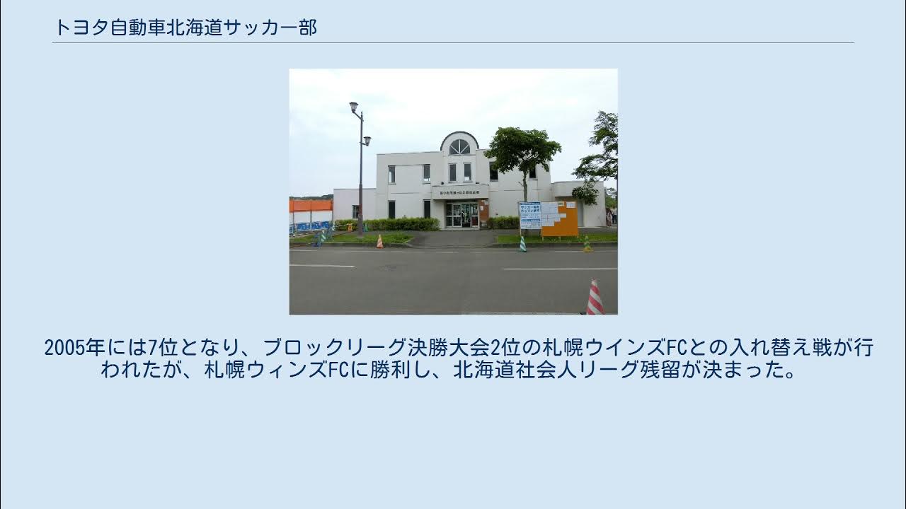 トヨタ自動車北海道サッカー部 YouTube