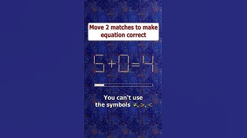 Fix the equation 5+0=4 by moving 2 sticks #shots #puzzles #logicpuzzles #mathspuzzle #hindipuzzles