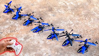 All blue exceed rc helicopter unboxing and flying test under 500