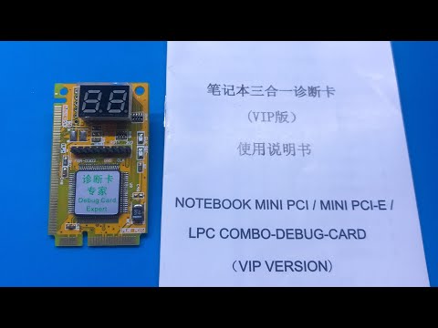 Notebook mini PCI/Mini PCI-E/ LPC Combo Debug card unboxing