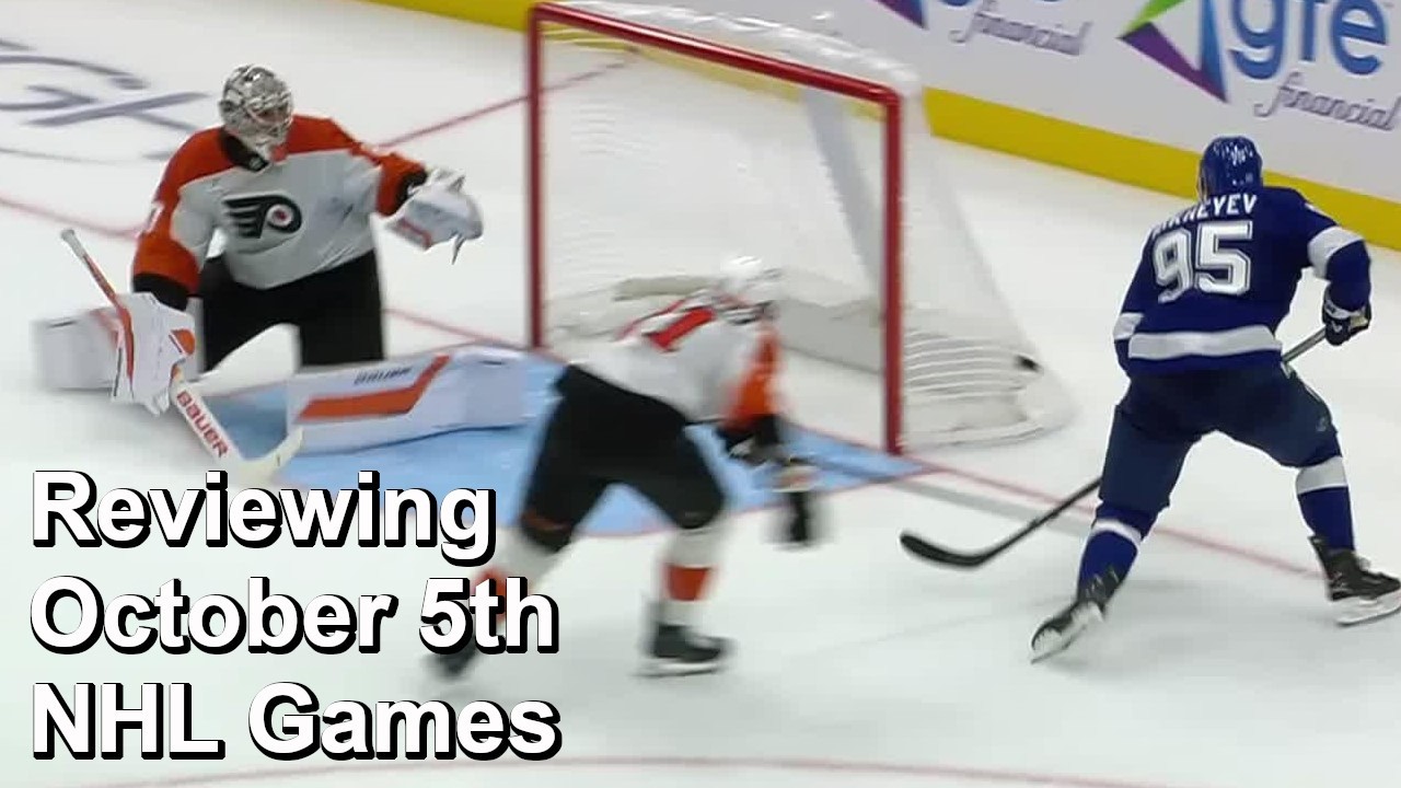 Reviewing October 5th, 2026 NHL Games