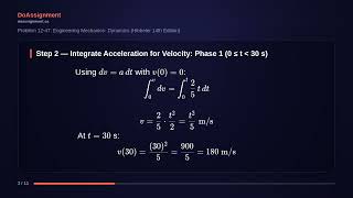 Problem 12-47: Engineering Mechanics- Dynamics (Hibbeler 14th Edition)