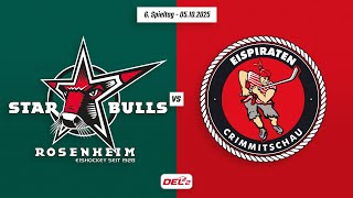 6. Spieltag DEL2 | Starbulls Rosenheim vs. Eispiraten Crimmitschau | Game Highlights