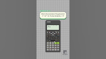How to apply the Remainder Theorem using calcutech.
