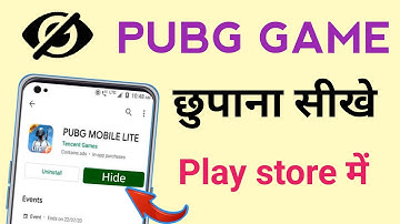 Play store se pubg  hide kaise kare | How to hide pubg game in play store
