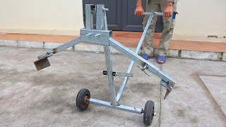 Great idea on how to make a tongs smart manual cart / Diy metal shopping cart