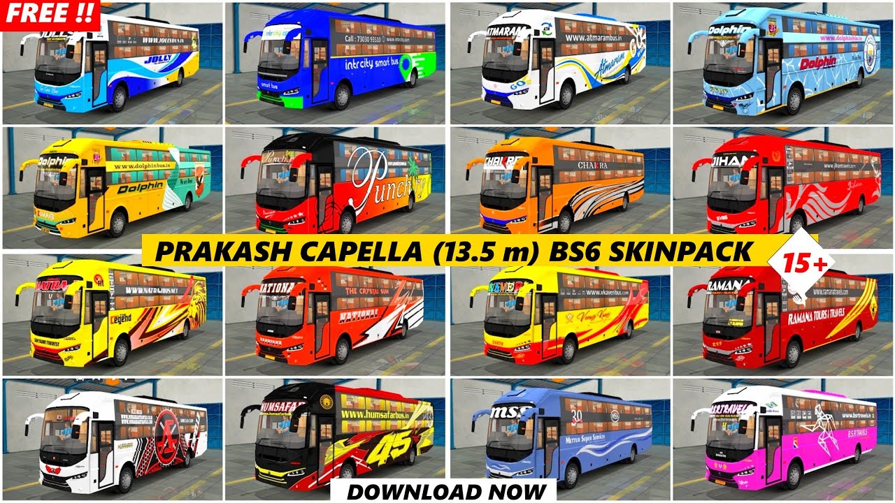 СКАЧАТЬ 15+ СКИНОВ АВТОБУСА ДЛЯ PRAKASH CAPELLA SLEEPER MOD BUS MOD ДЛЯ BUS SIMULATOR INDONESIA |...