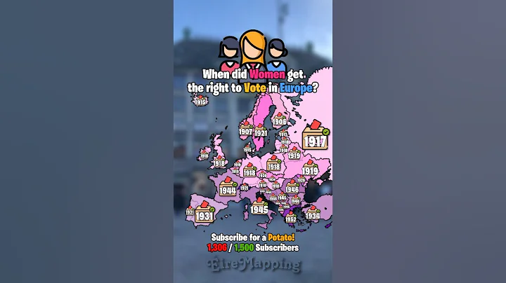 When did Women get the right to vote in Europe? | #fyp #mapping #history #geography #europe