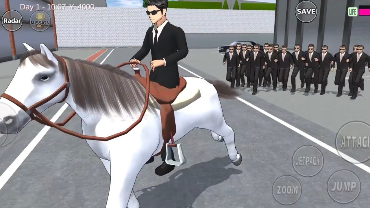 BOSS YAKUZA HIMAWARI 🚔‼️ ATTACK BOSS TAX OFFICER WITH HORSE CASTLE EP.1 || SAKURA SCHOOL SIMULATOR