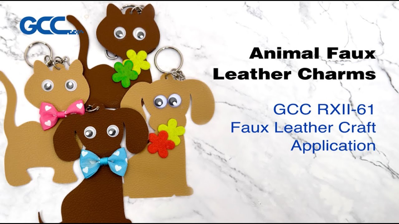 GCC Cutter Sample Showcase - Animal Faux Leather Charms | GCC